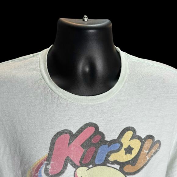 Kirby Retro Rainbow Star Graphic T-Shirt Men’s Size L Nintendo HAL Laboratory - Picture 7 of 12